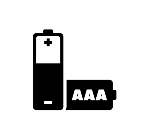 1 x Conjunto de 4 pilhas alcalinas AAA