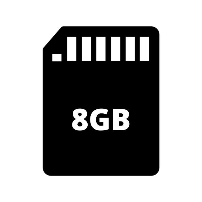 1 x Cartão SD 8GB