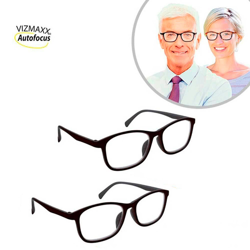 Autofocus 2x1 (cor preta) - Óculos de leitura autoajustáveis